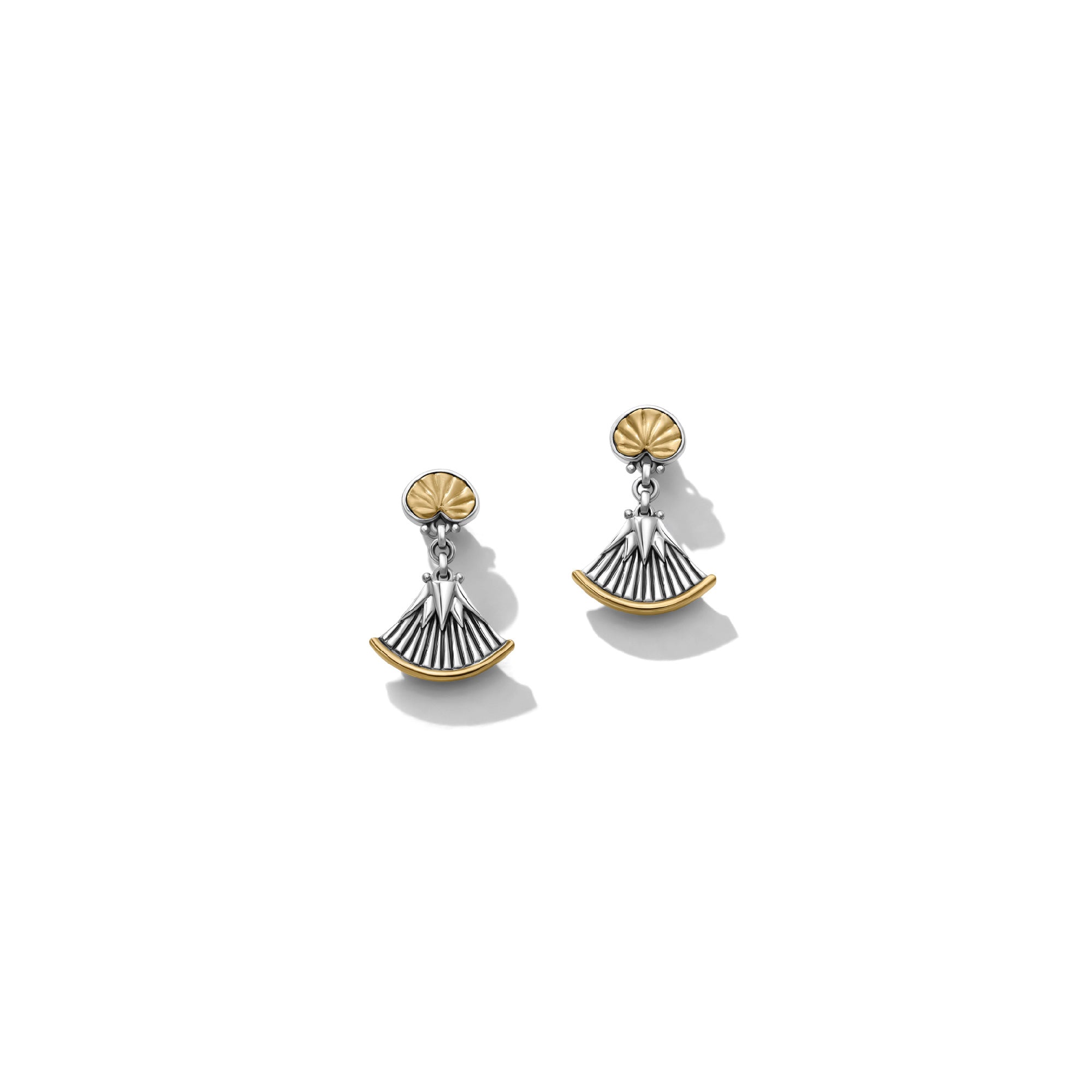 Lily - Pad Earrings by Azza Fahmy - Gold|Sterling Silver - Designer Earrings - CESG24001NNNN