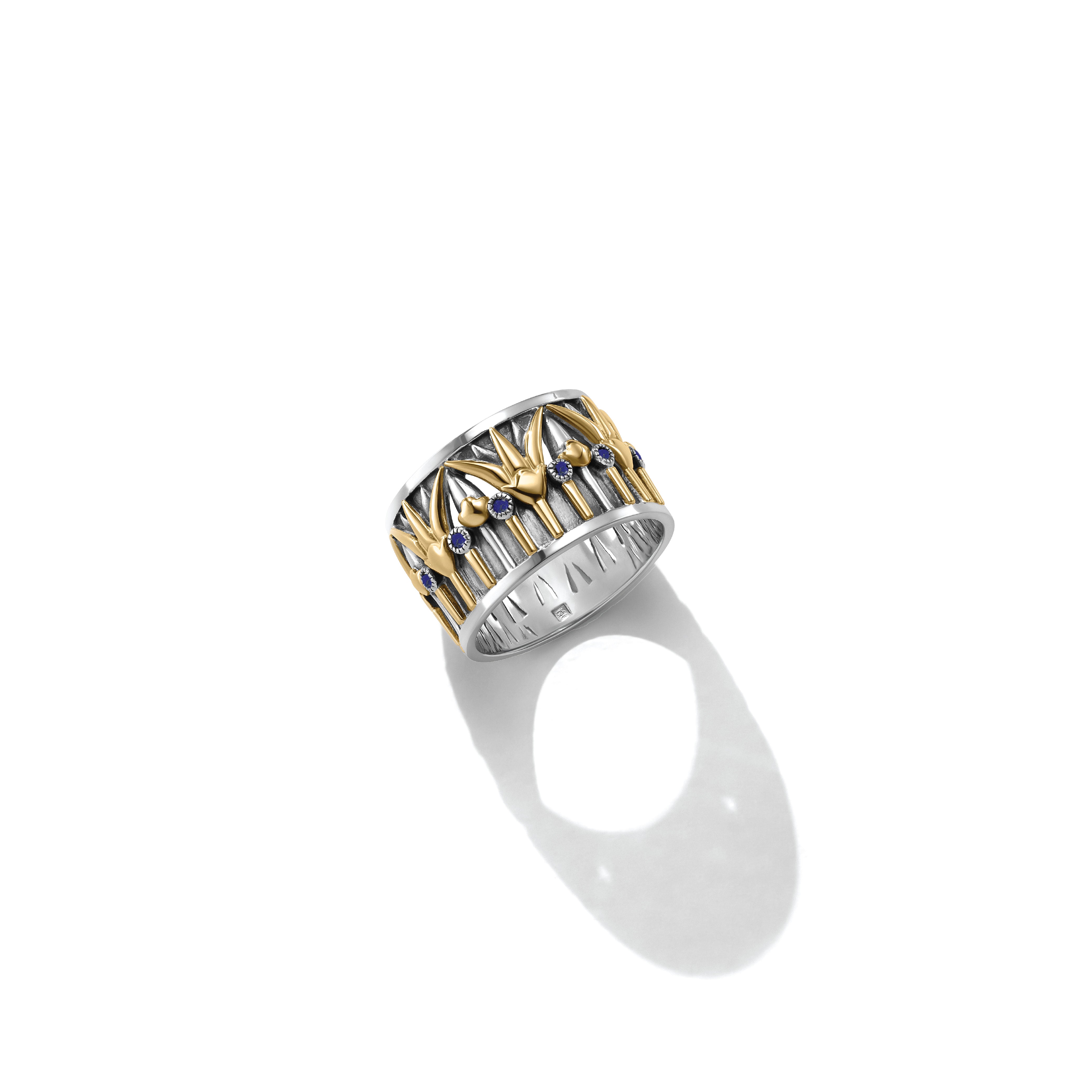 Rising Lotus Ring by Azza Fahmy - Gold|Sterling Silver - Designer Rings - CRSG24001YA50