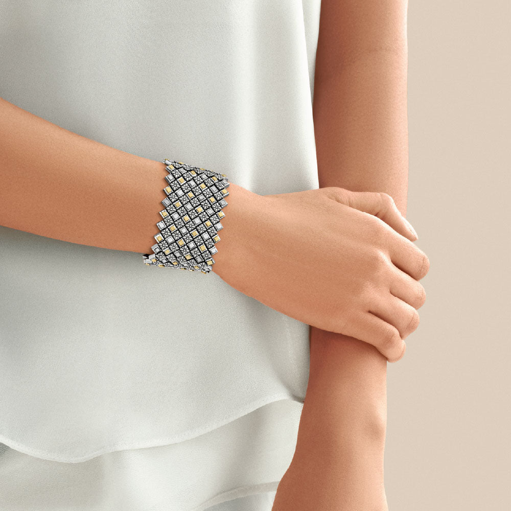 Floral Geometric Bracelet