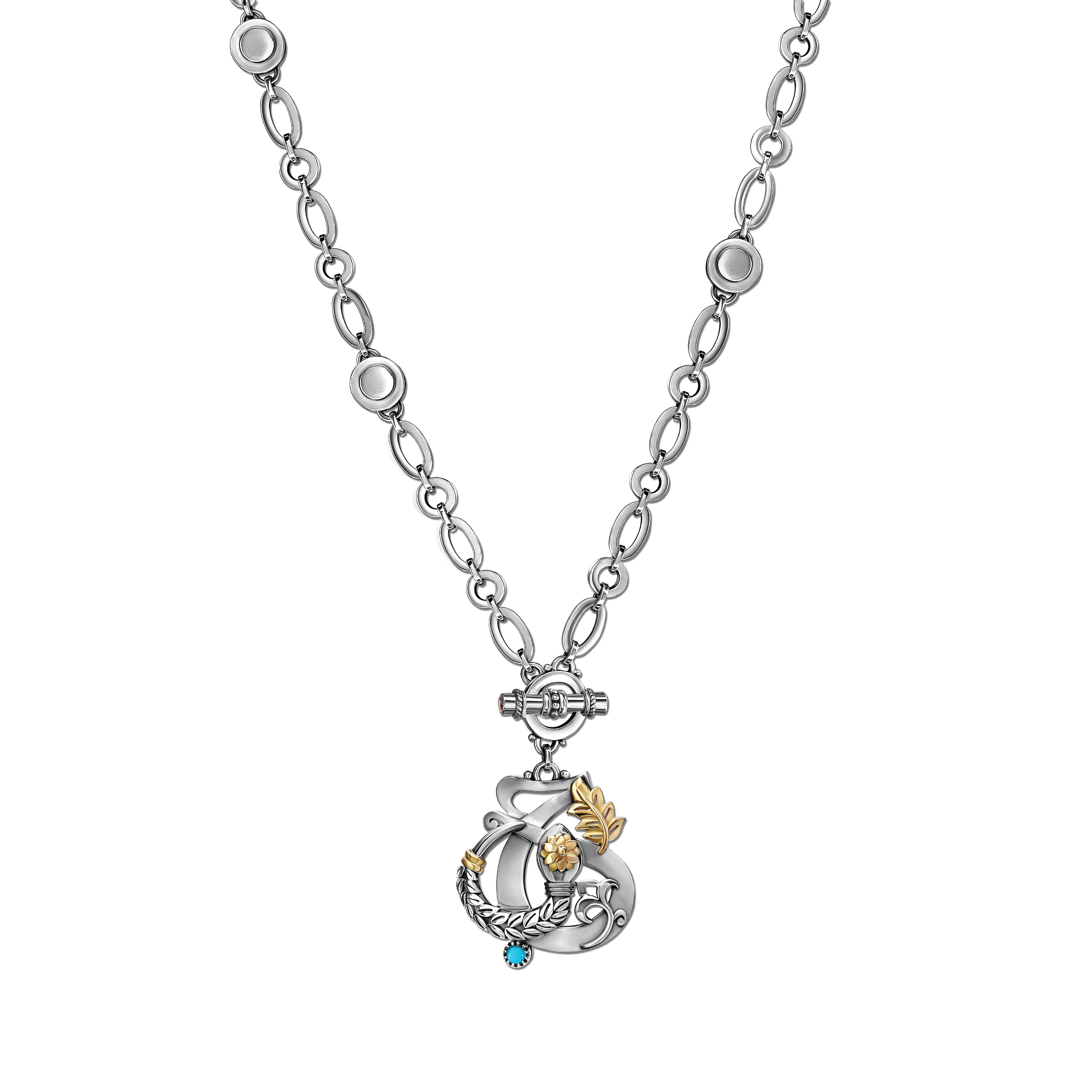Love & Rebirth Multi-way Necklace by Azza Fahmy - Gold|Sterling Silver - Designer Necklaces - FNSG22003YANN