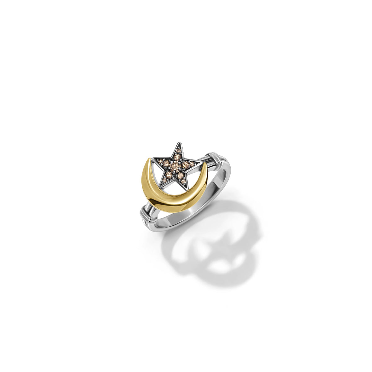 Ottoman Crescent & Star Ring