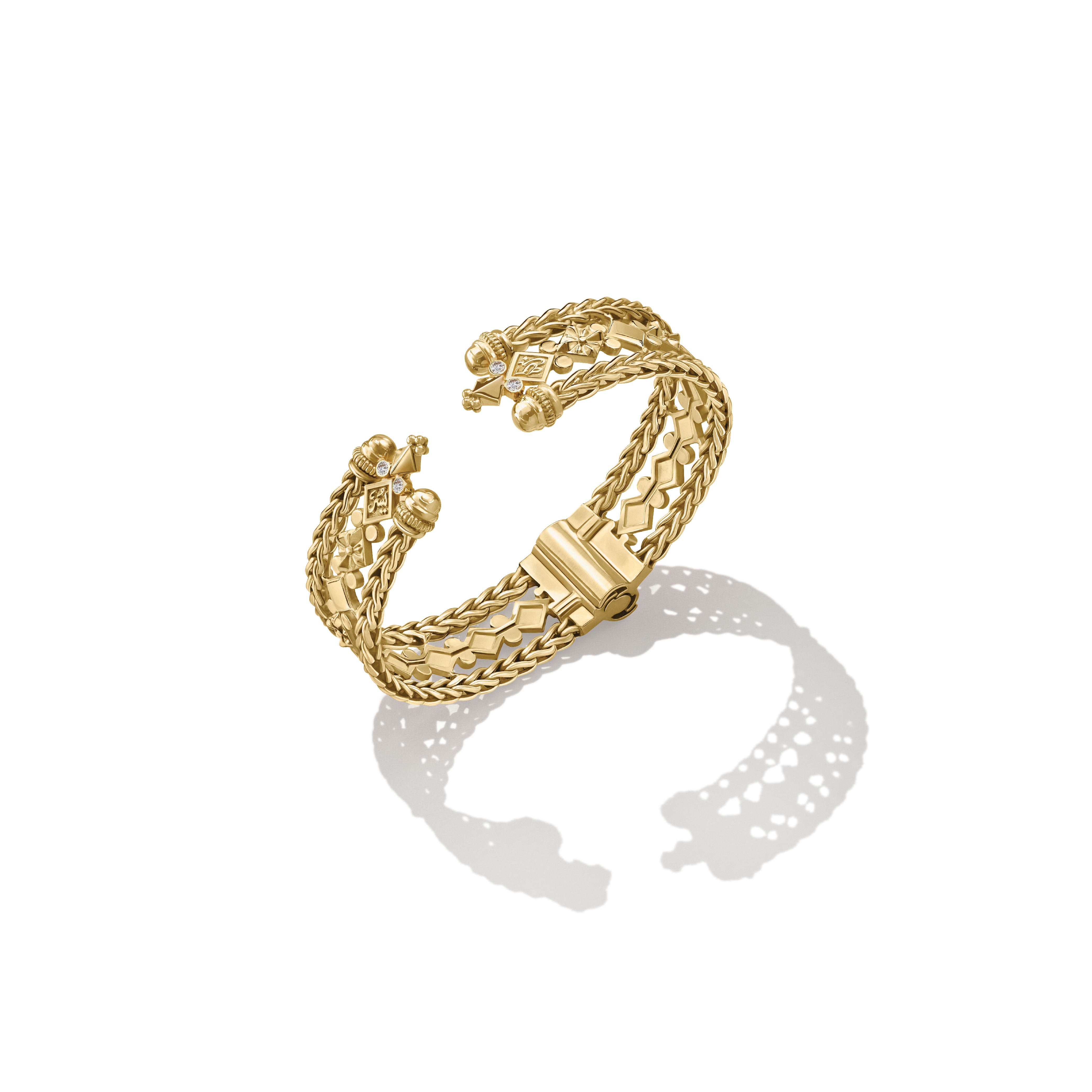 Gold Roman Chain Bangle