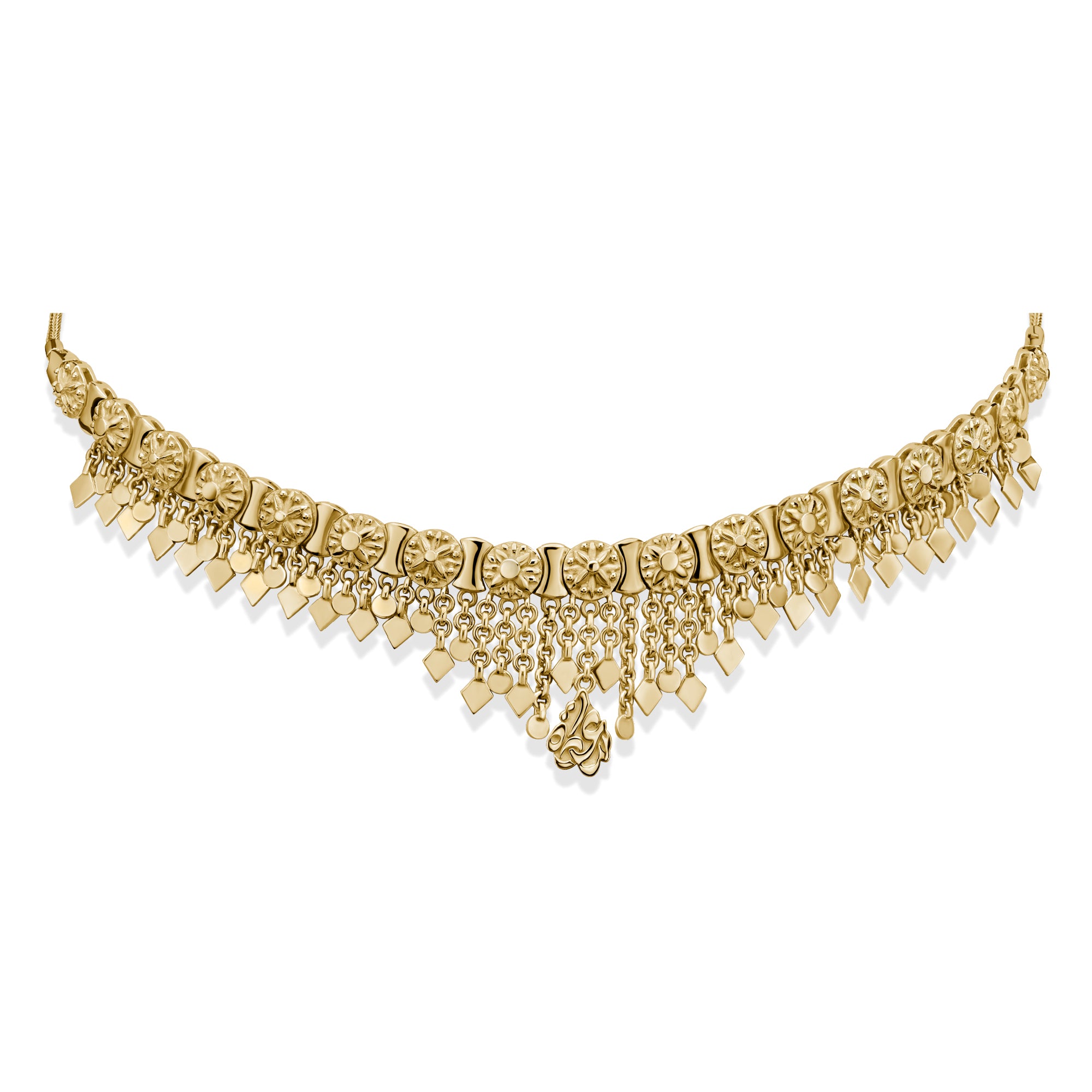 Gold Garden of Happiness Choker by Azza Fahmy - 18KT Gold - Designer Necklaces