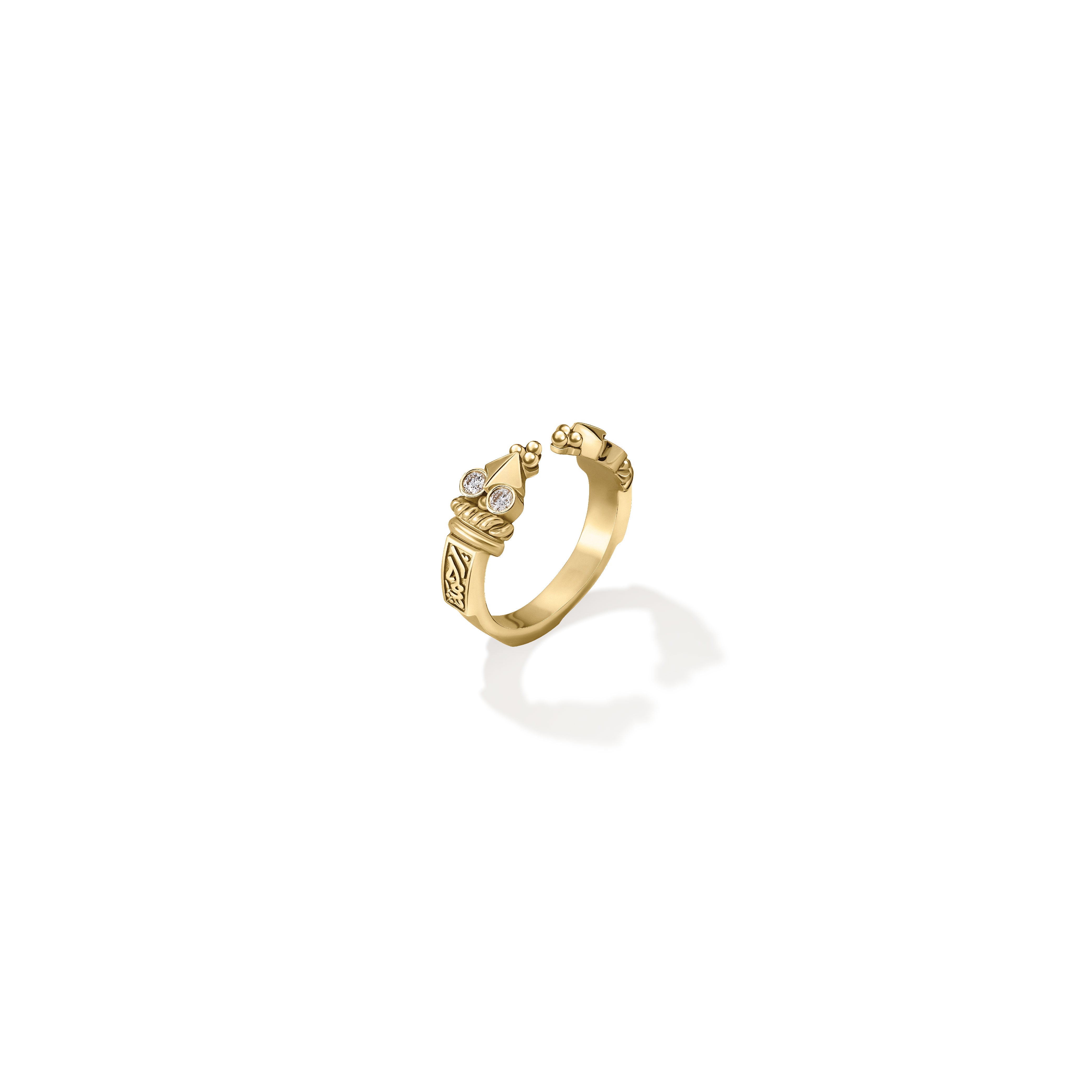Gold Tribal Stackable Ring