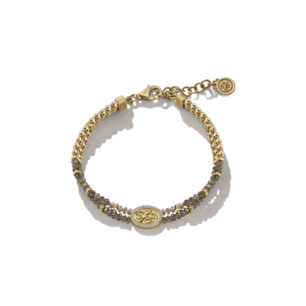 Eternity Beaded Bracelet by Azza Fahmy - Gold|Sterling Silver - Designer Bracelets - LBGG24005YAOO