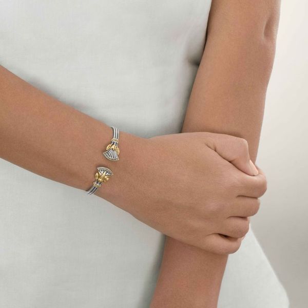 Lotus Union Bangle by Azza Fahmy - Gold|Sterling Silver - Designer Bracelets - CBSG24001YASS