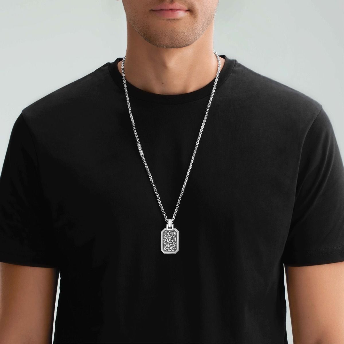 King's Step Necklace by Azza Fahmy - Sterling Silver - Designer Necklaces - GNSS22001NNNN