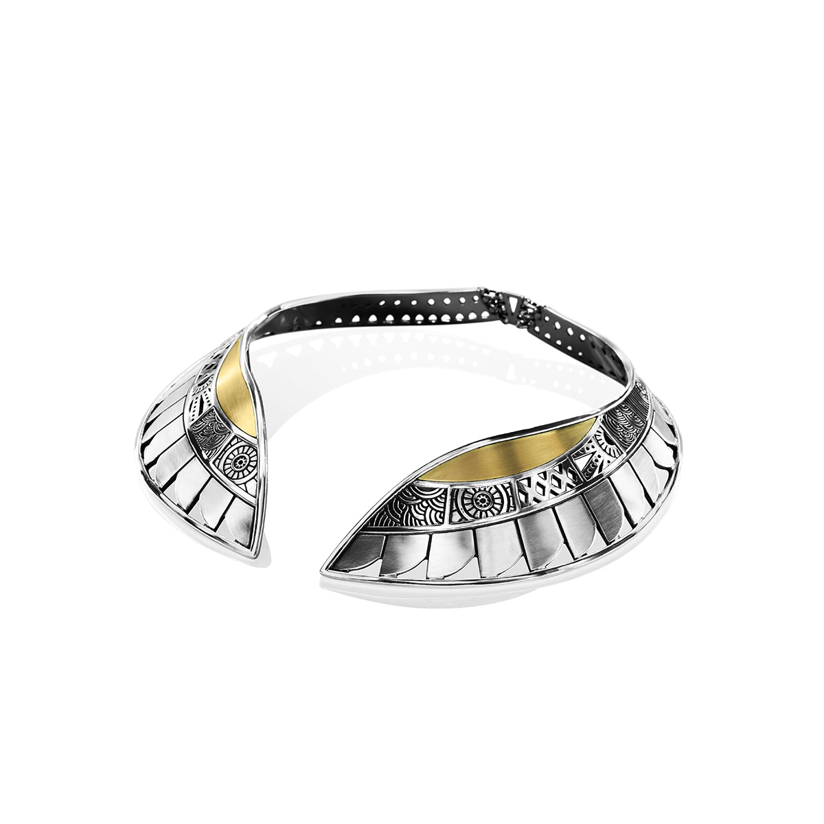 Wings Collar by Azza Fahmy Gold|Sterling Silver Designer