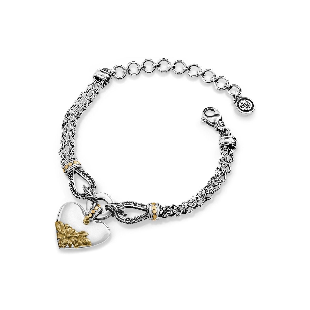 Fallahy Heart Bracelet by Azza Fahmy - Gold|Sterling Silver - Designer Bracelets - FBSG23005NNOO