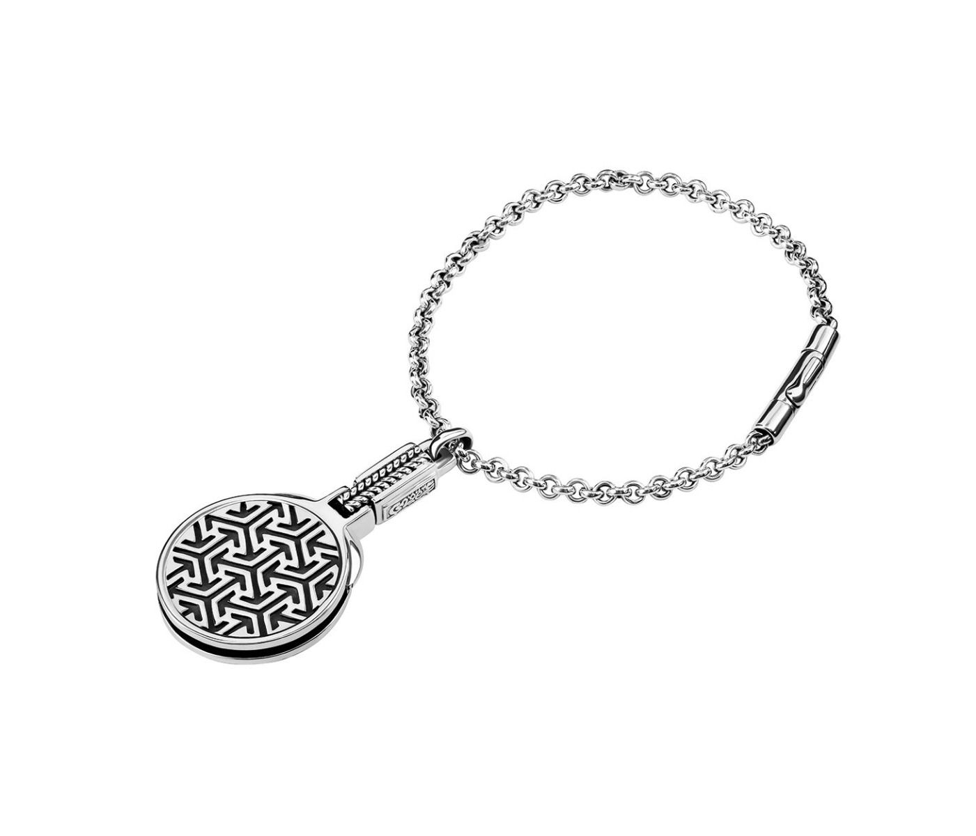 The Seal of Solomon Key Chain by Azza Fahmy - Sterling Silver - Designer Keychains - GKSS17001NNNN