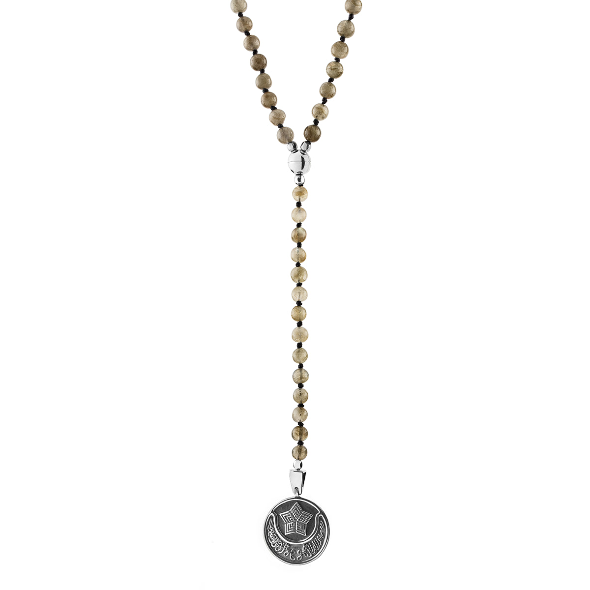 The Silver Faith Rosary by Azza Fahmy - Sterling Silver - Designer Necklaces - GNSS17003YANN