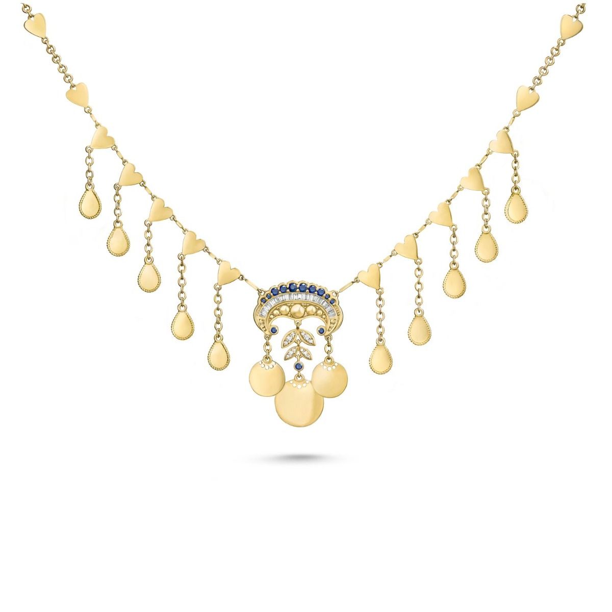 Aziza Necklace by Azza Fahmy - Gold - Designer Necklaces - LNGG23003YBNN