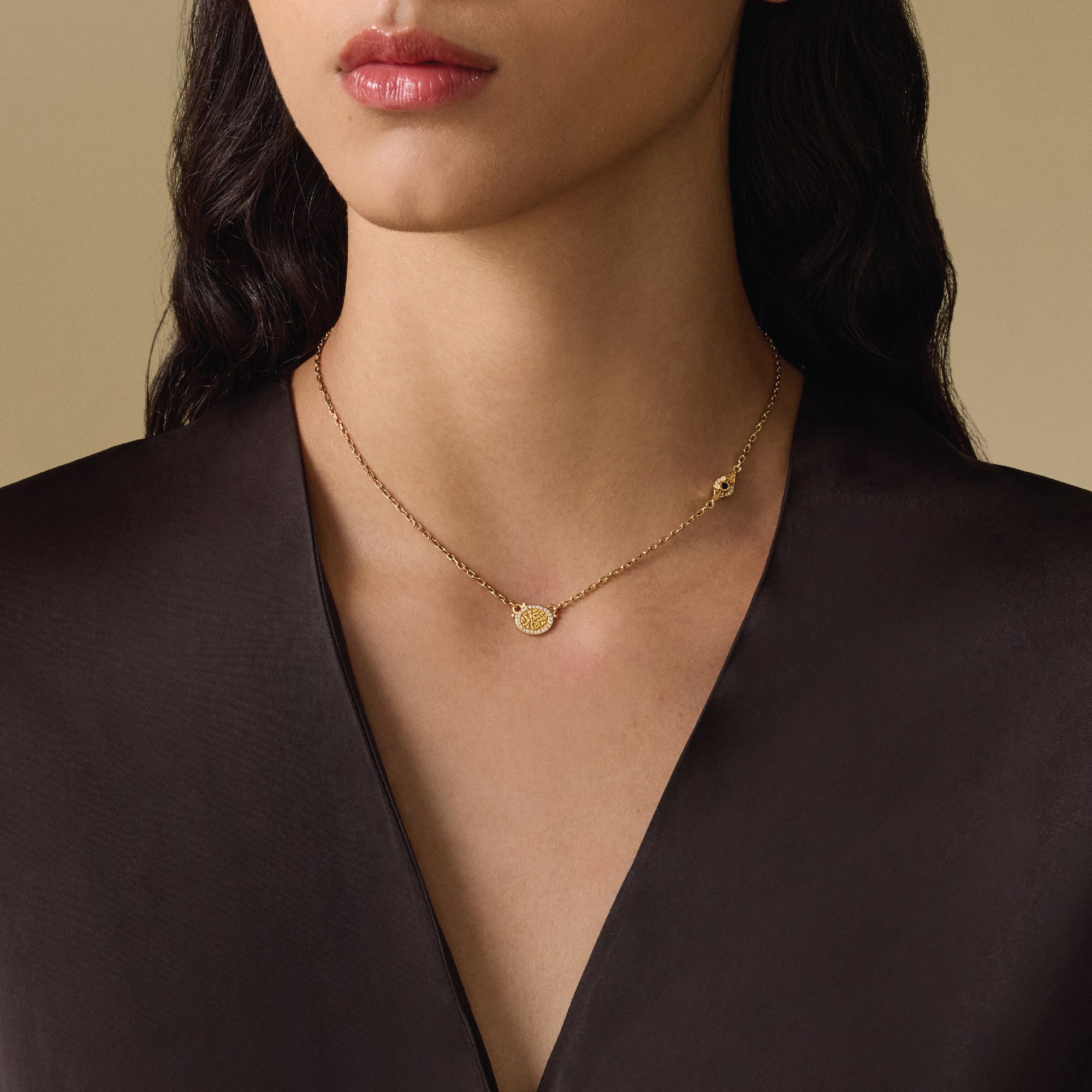 【新品・未開封品】DJ OZMA ネックレス LUV-XURY Gold Happiness Necklace by Azza Fahmy - Gold - Designer Necklaces
