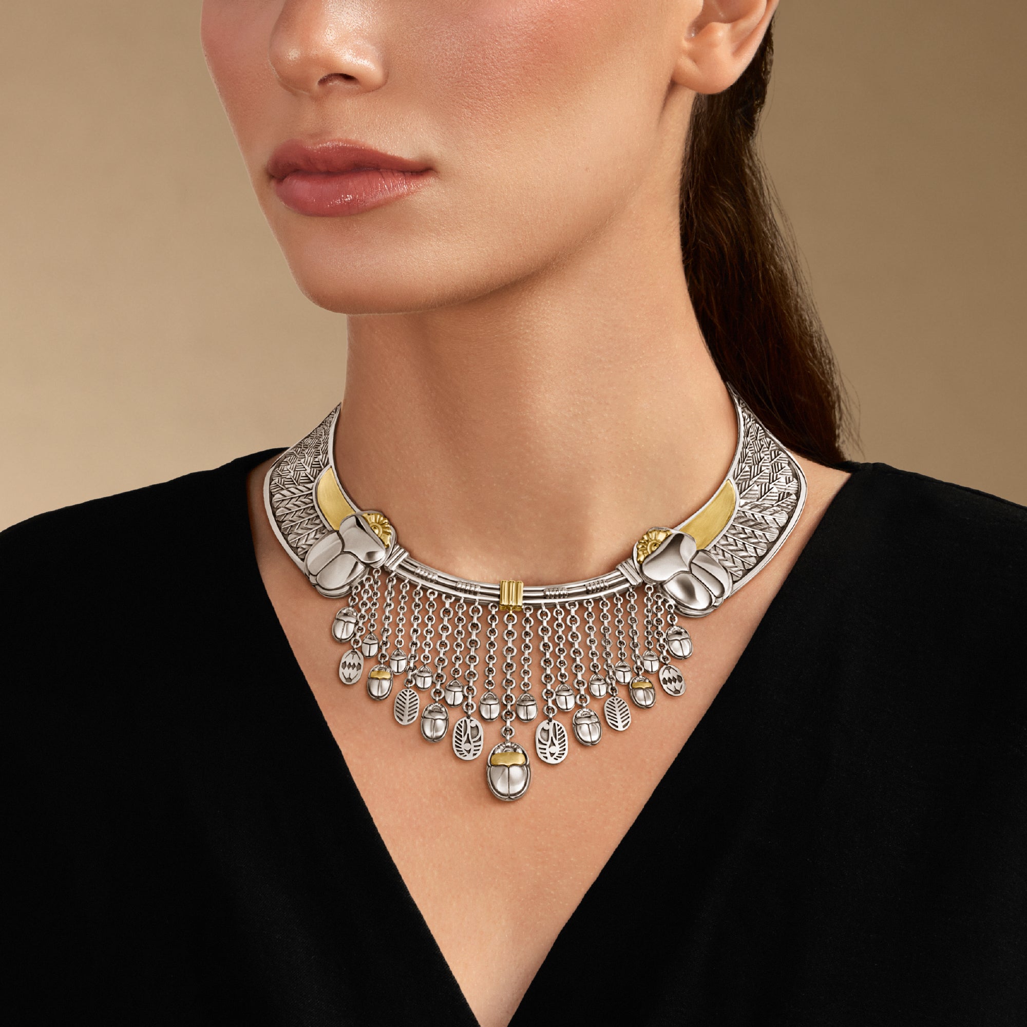 Winged Scarab Necklace