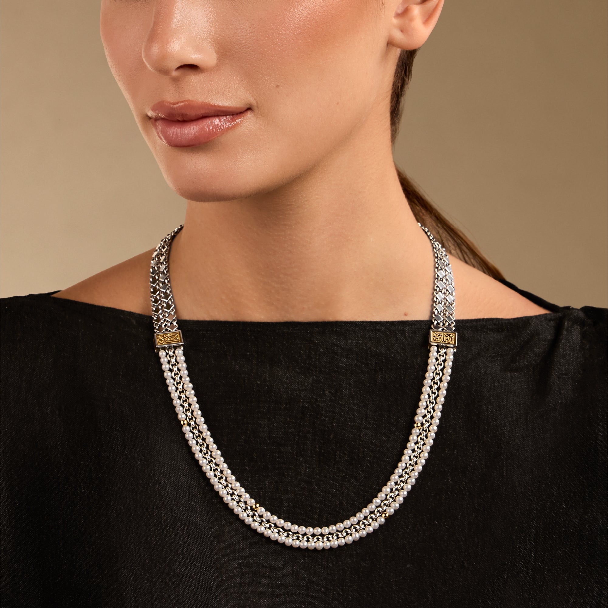 Layered Pearl Necklace