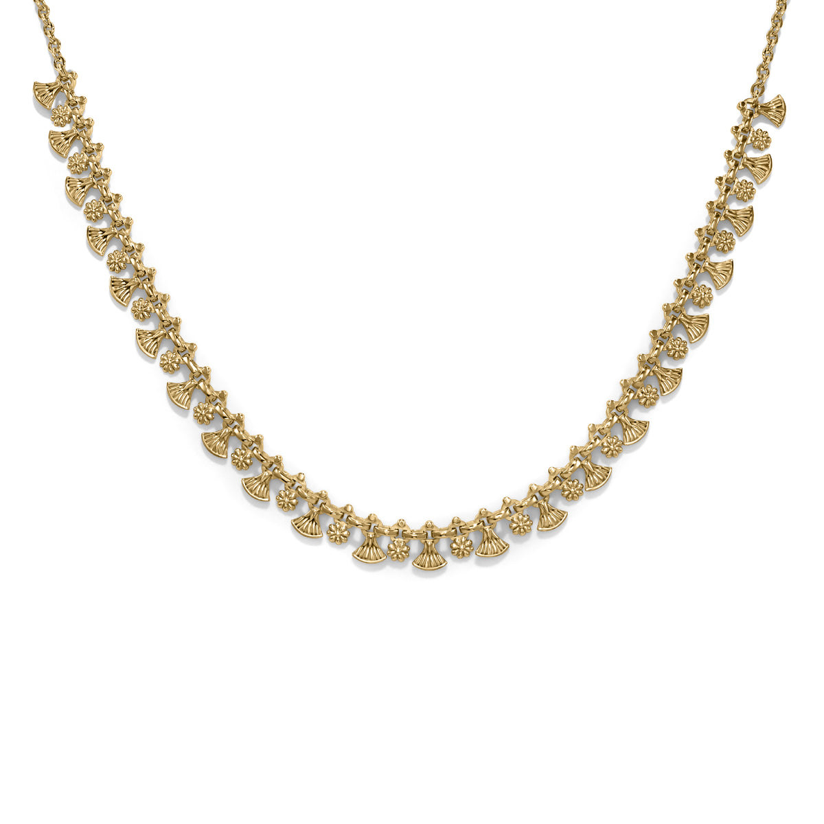 Gold Rosette Necklace by Azza Fahmy Gold Designer Necklaces