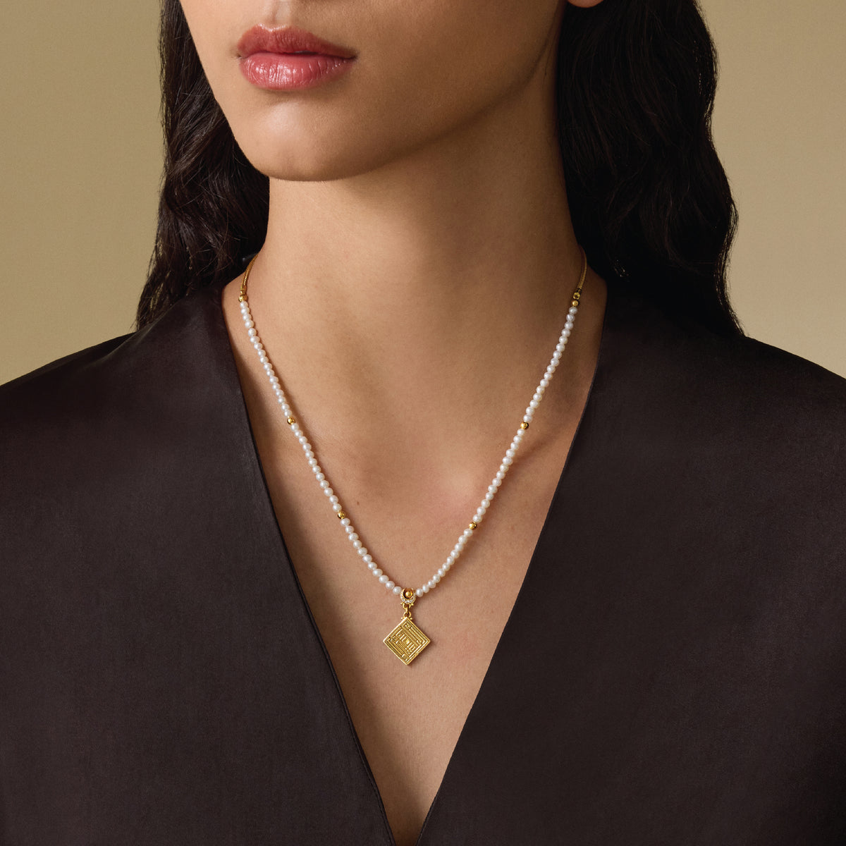 Kufi Calligraphy Necklace