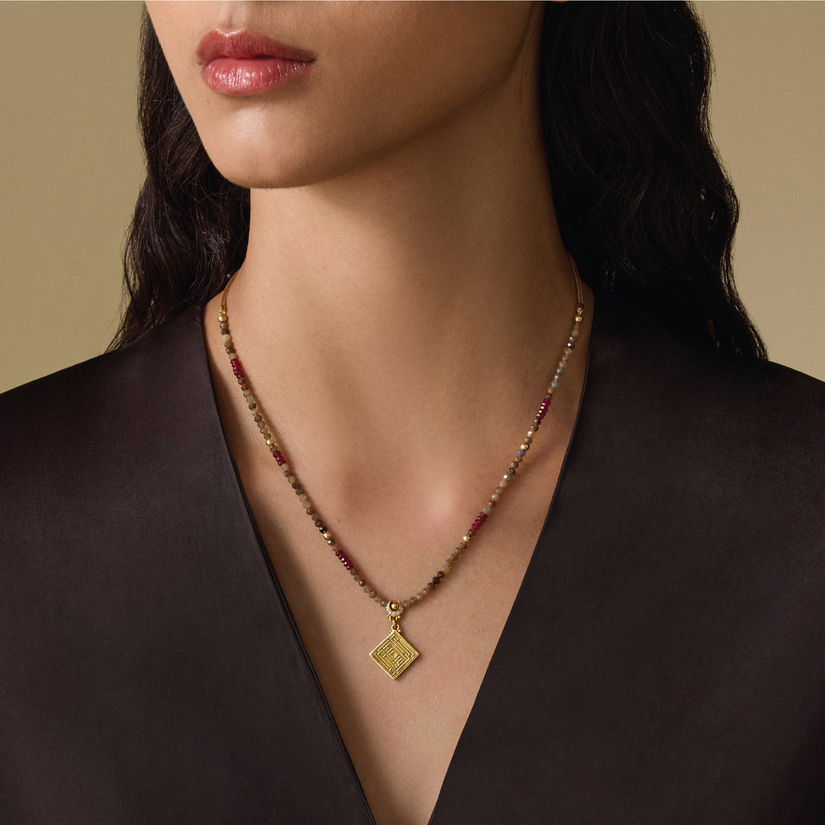 Kufi Calligraphy Necklace