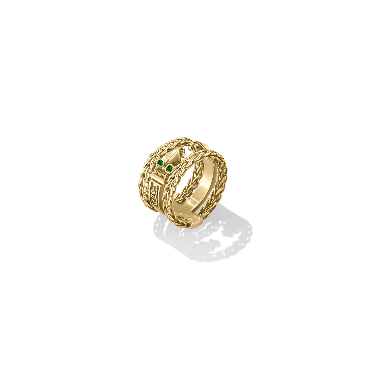 Gold Roman Chain Ring