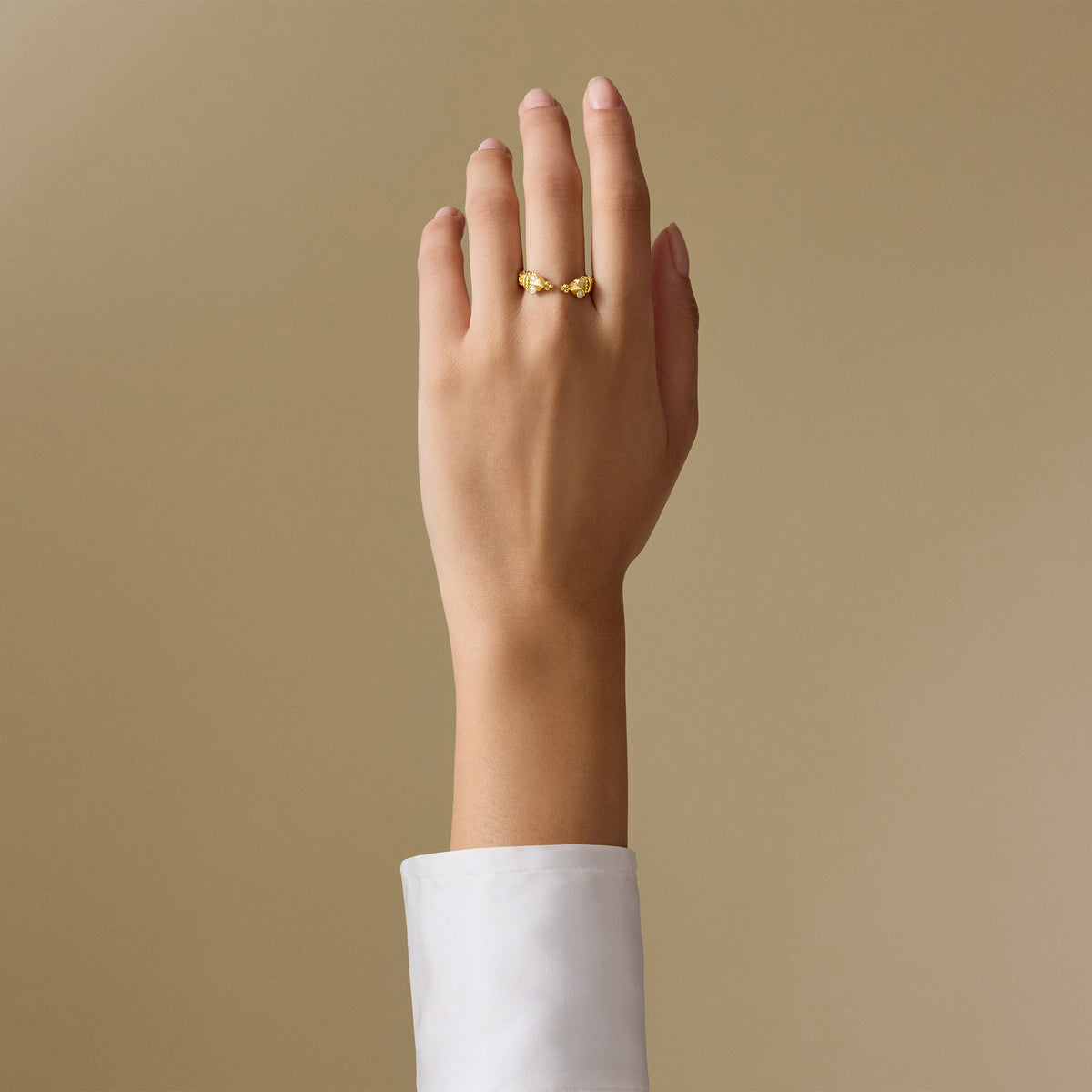 Gold Tribal Stackable Ring