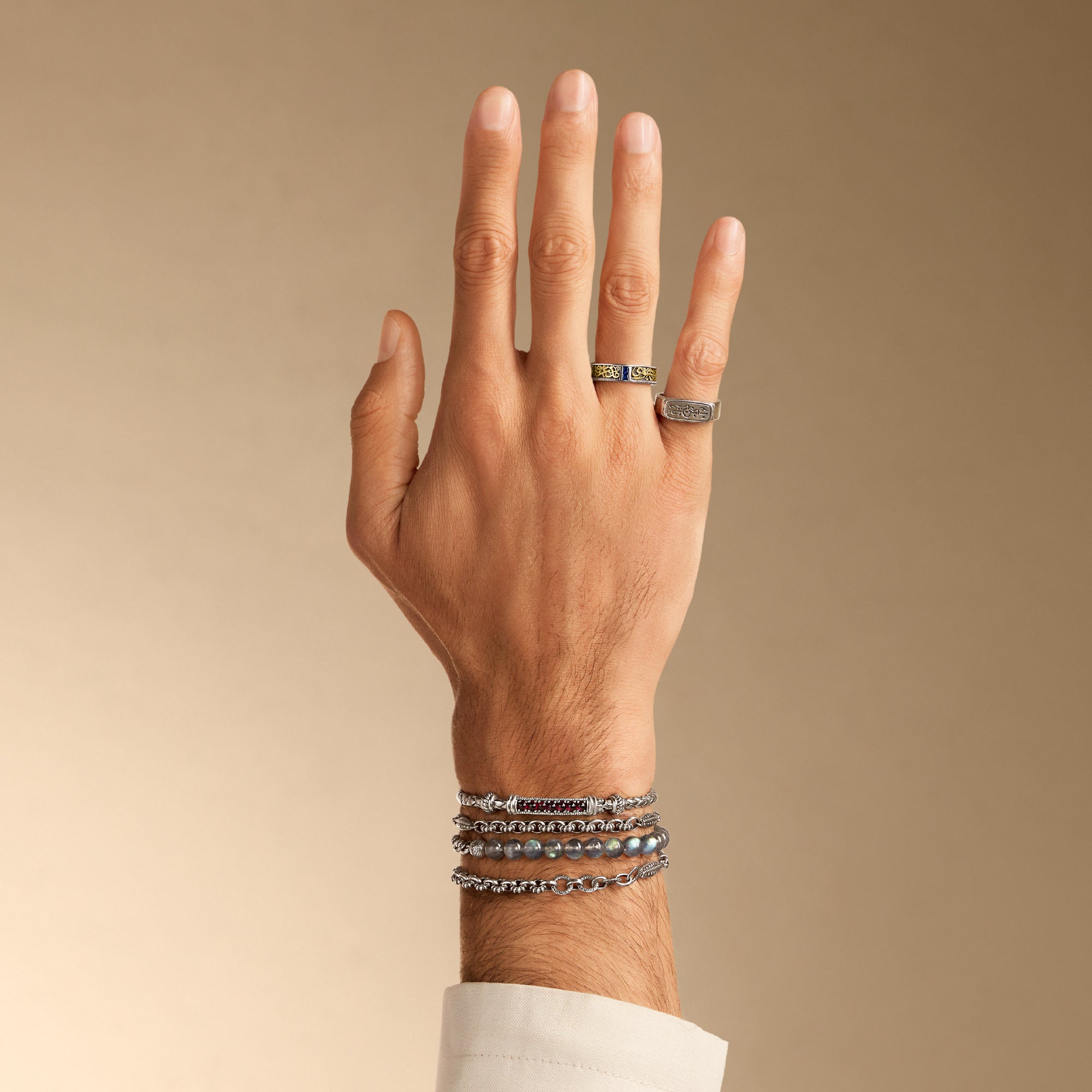 Silver Braided Bangle