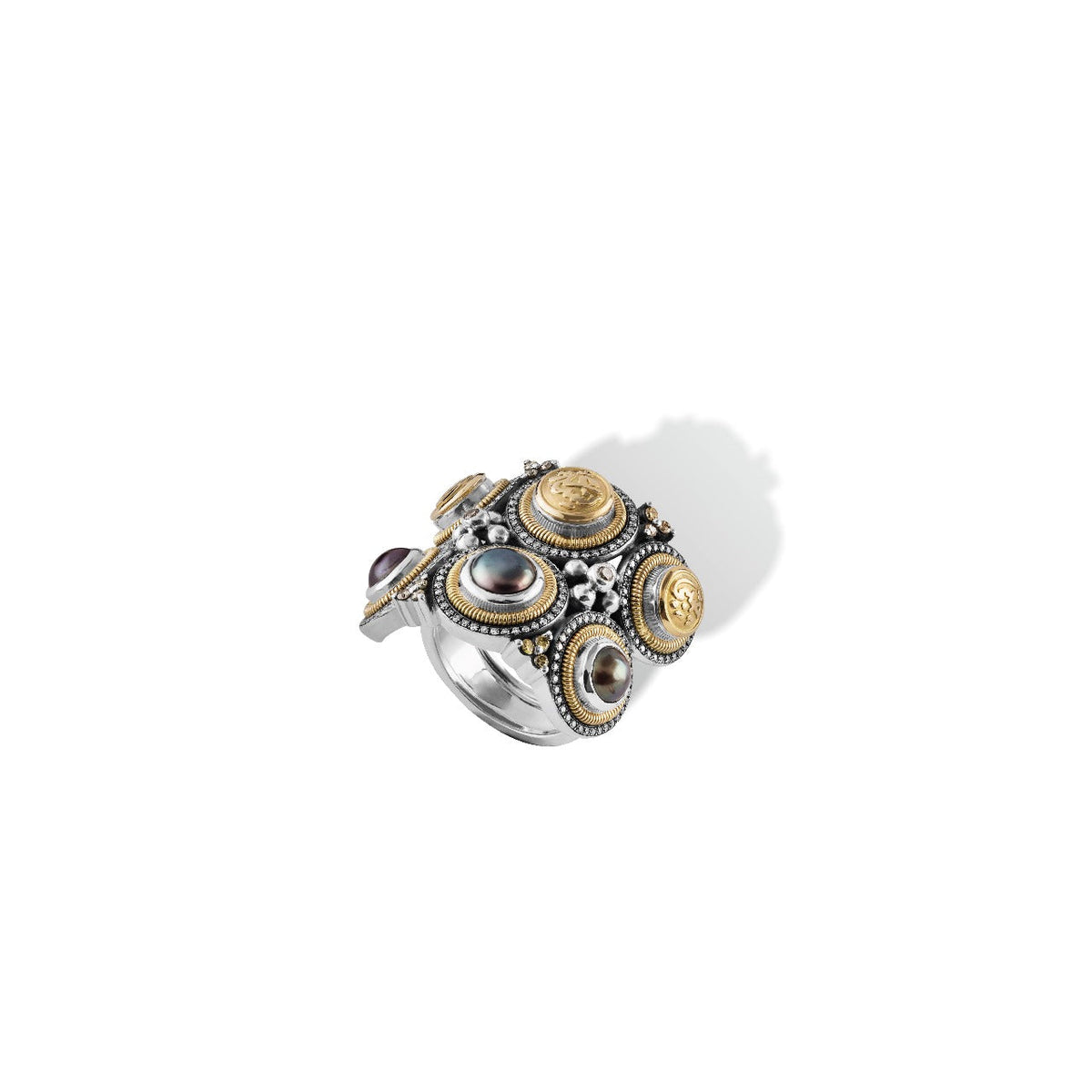 Tribal Ring by Azza Fahmy - Gold|Sterling Silver - Designer Rings ...