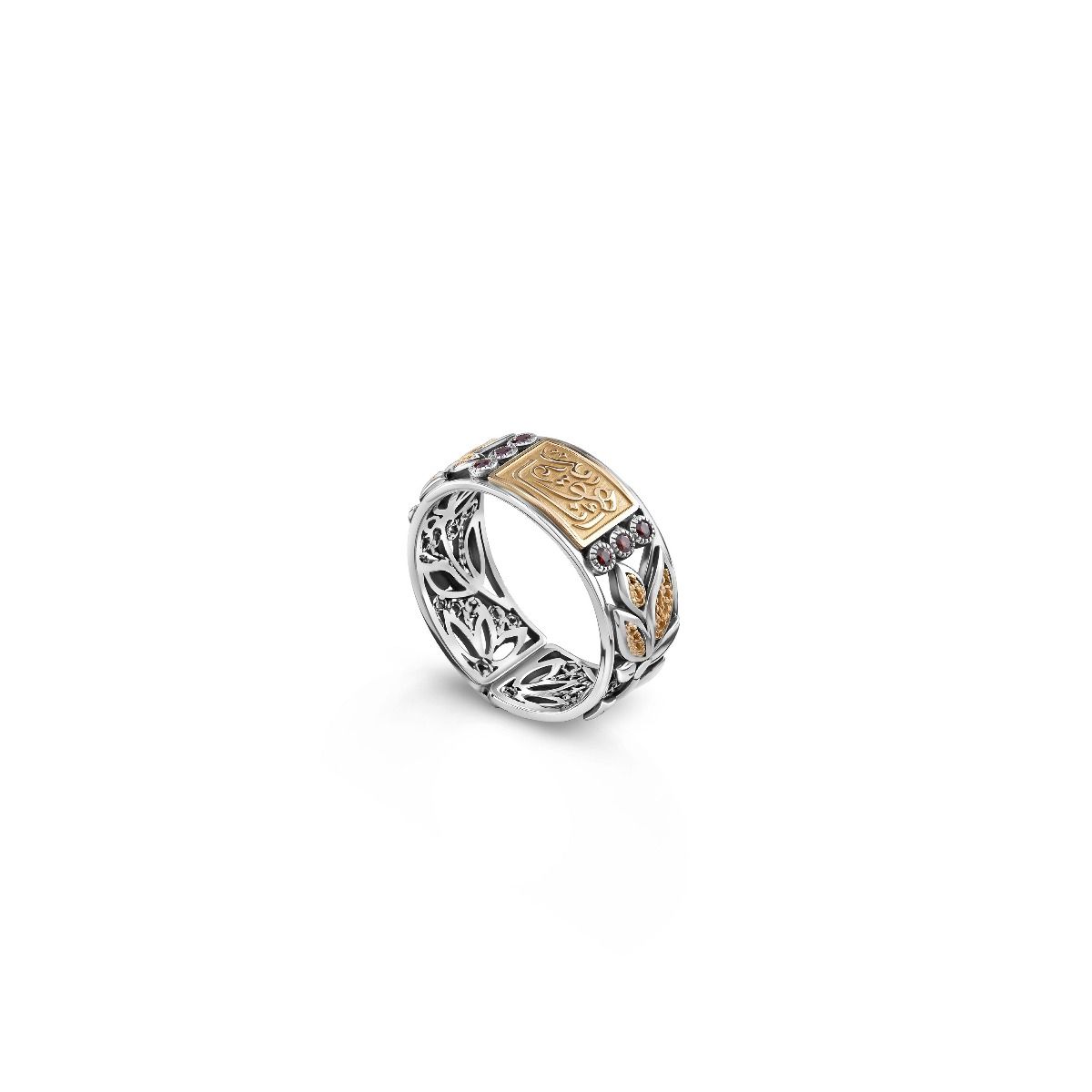 Sayed Darwish Ring by Azza Fahmy - Labradorite - Champagne Diamonds - Designer Rings