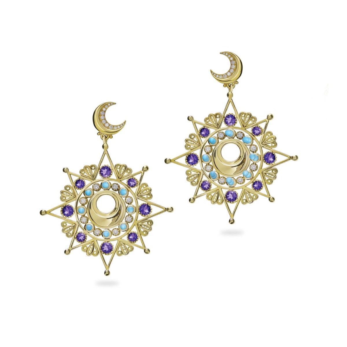 Ottoman Star Earrings