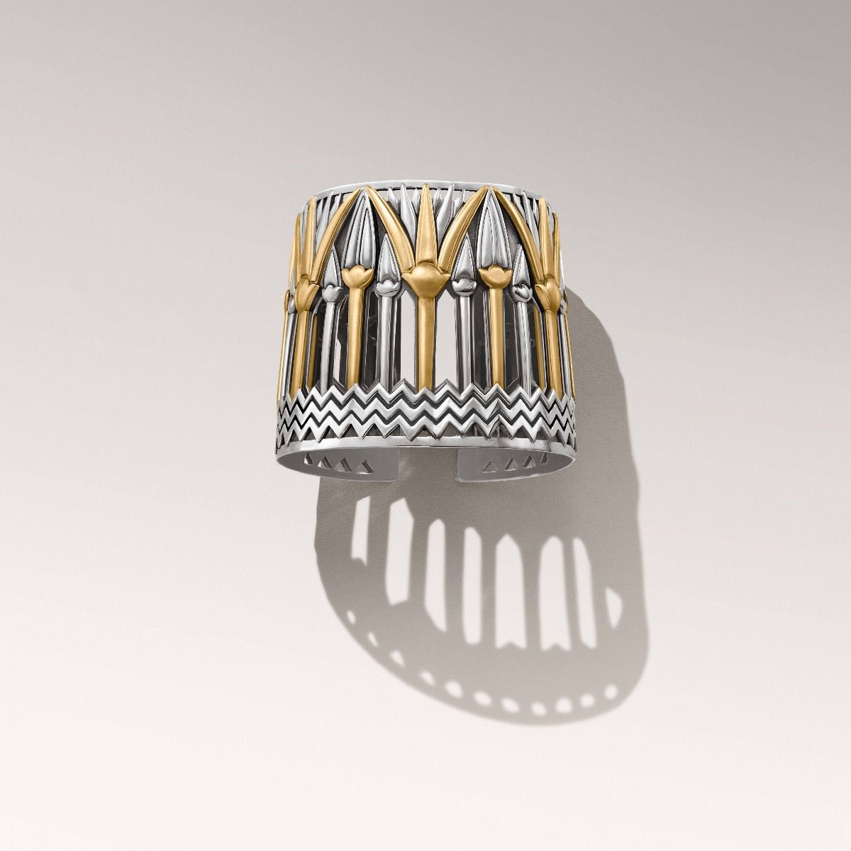 Rising Lotus Cuff by Azza Fahmy - Designer Bracelets