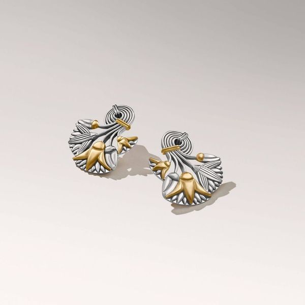 Lotus Bouquet Earrings by Azza Fahmy - Designer Earrings