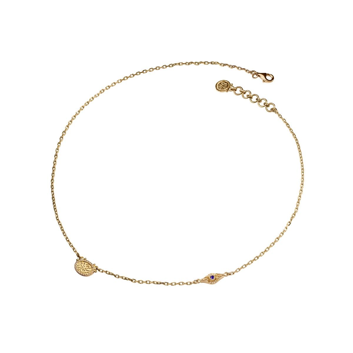 Gold Happiness Necklace by Azza Fahmy - Designer Necklaces