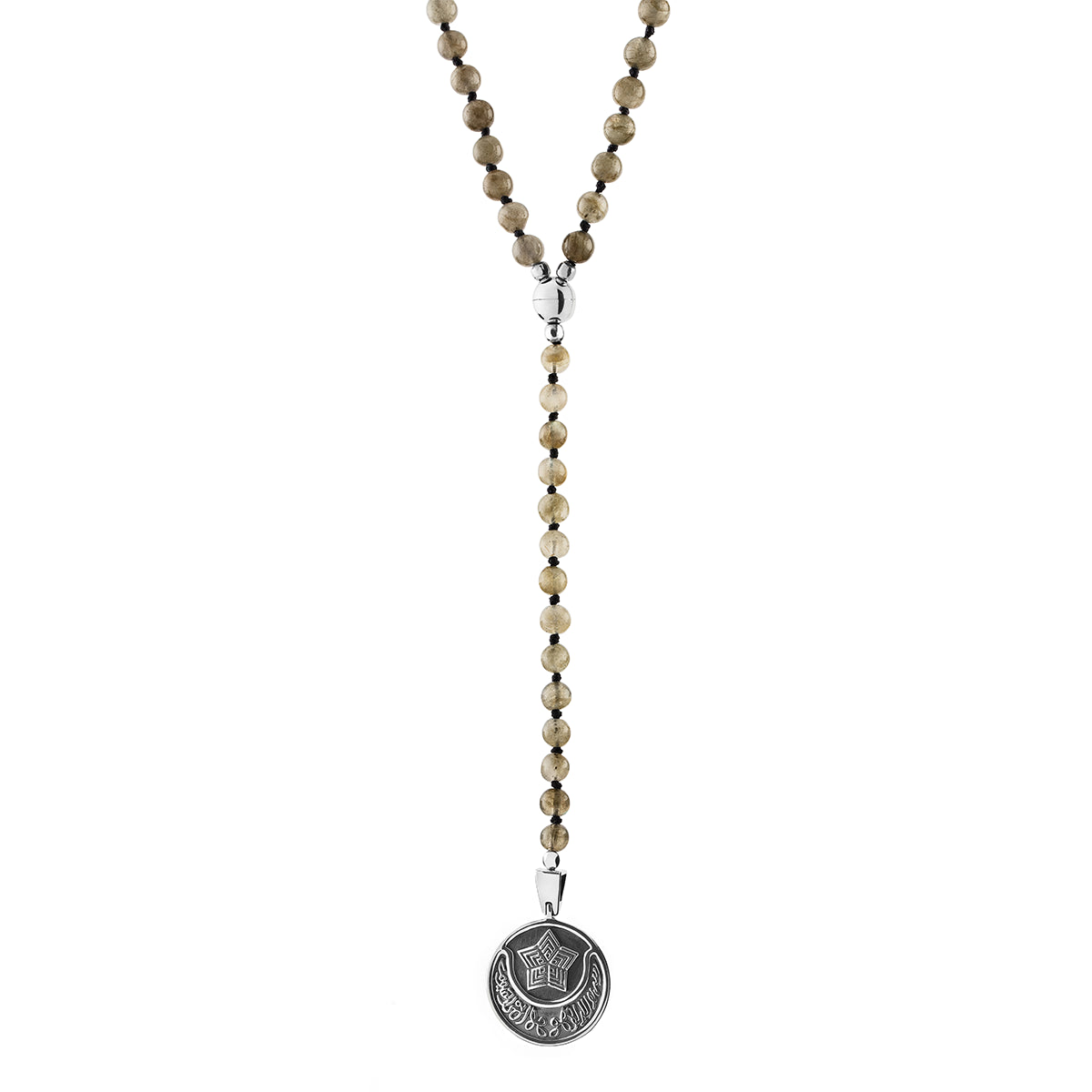 The Silver Faith Rosary  by Azza Fahmy - Designer Necklaces